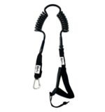 Kaohi harness/belt leash (with grip) - double coil 6' x 8mm