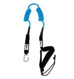 Kaohi harness/belt leash (with grip) - double coil 6' x 8mm